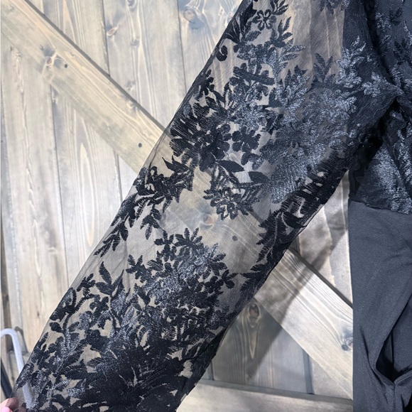 Black Lace Jumpsuit with pocket women’s 5XL - Picture 6 of 7